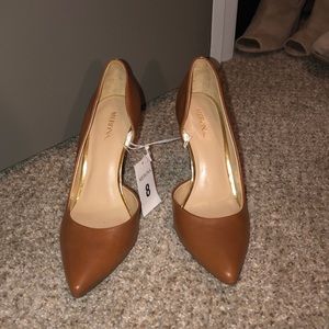 Brown Leather Pumps